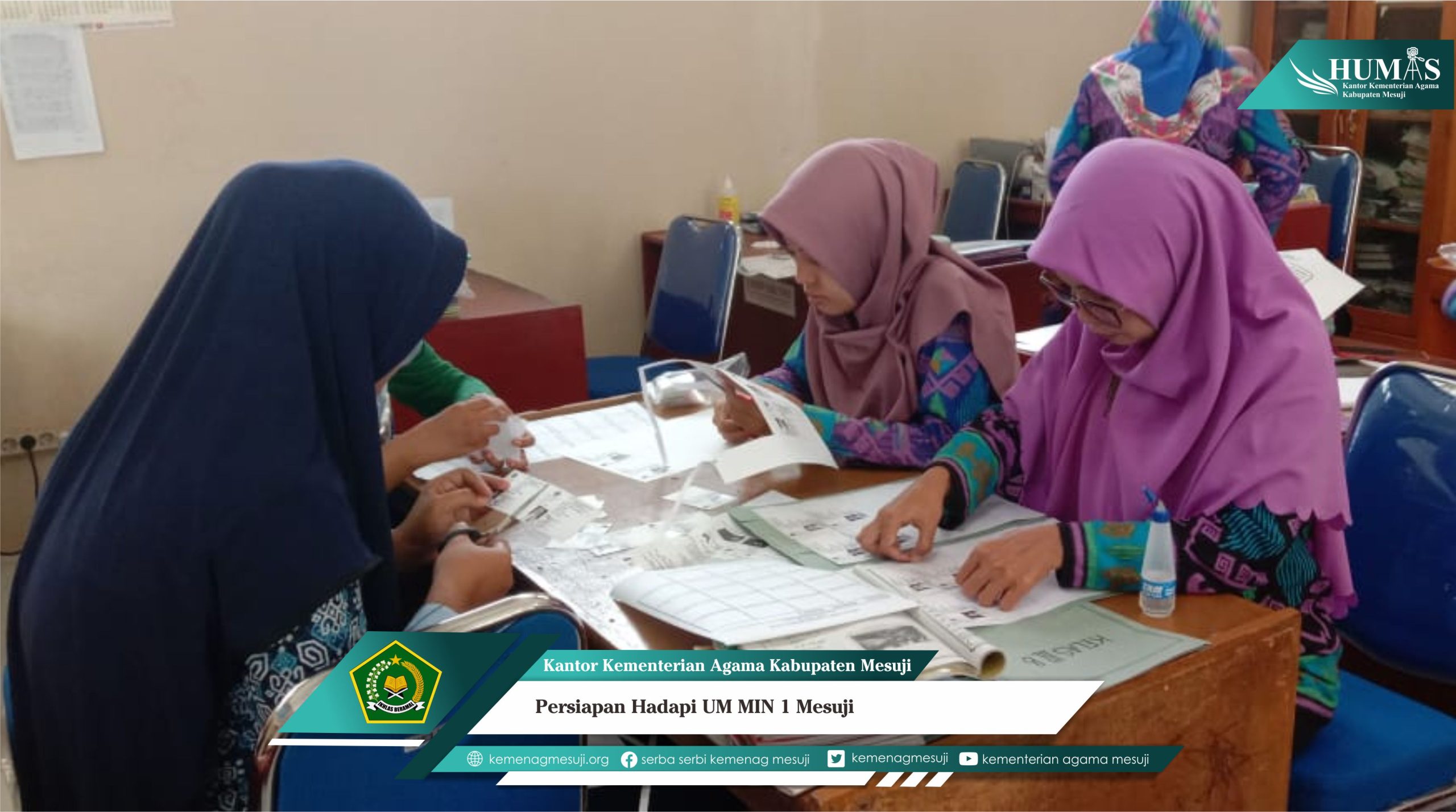 MIN 1 Mesuji Siap Laksanakan Ujian Madrasah Secara Tatap Muka.