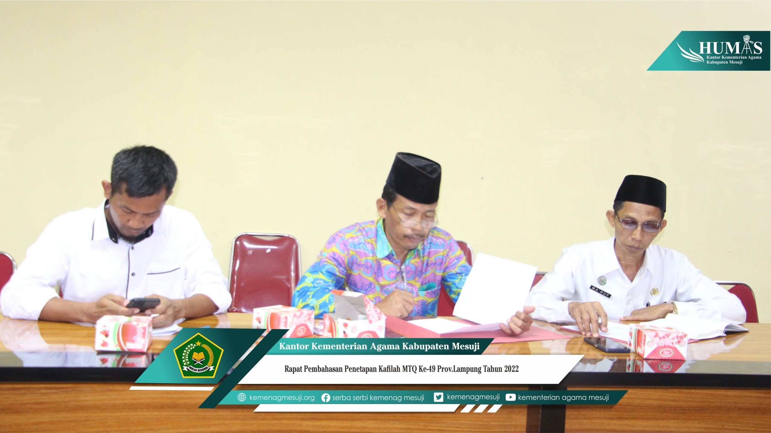 Sebagai Tuan Rumah Mesuji Siap Berpartisipasi mengikuti dari Lima Puluh Cabang Perlombaan MTQ ke-49 Provinsi Lampung Tahun 2022